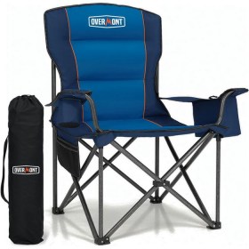Overmont Oversized Folding Camping Chair Blue 01